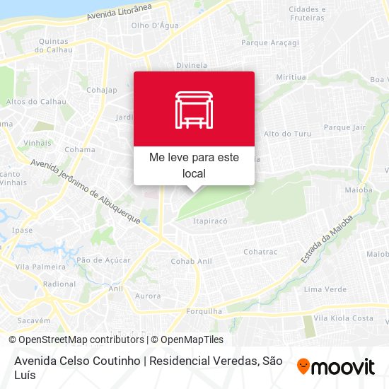Avenida Celso Coutinho | Residencial Veredas mapa