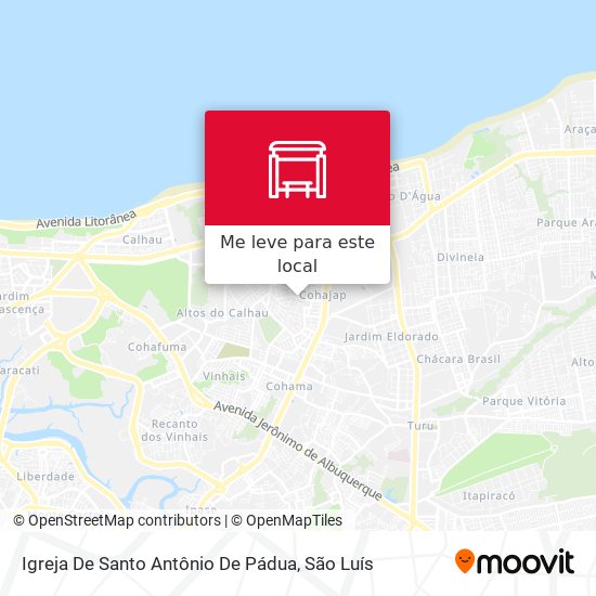 Igreja De Santo Antônio De Pádua mapa