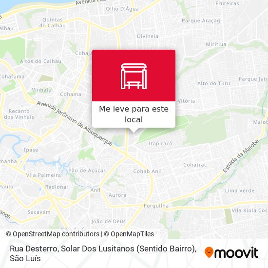 Rua Desterro, Solar Dos Lusitanos (Sentido Bairro) mapa