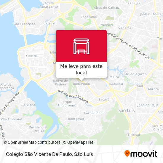 Colégio São Vicente De Paulo mapa
