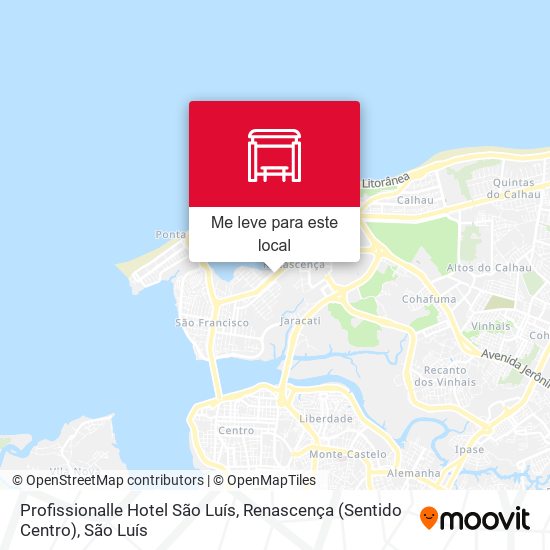 Profissionalle Hotel São Luís, Renascença (Sentido Centro) mapa