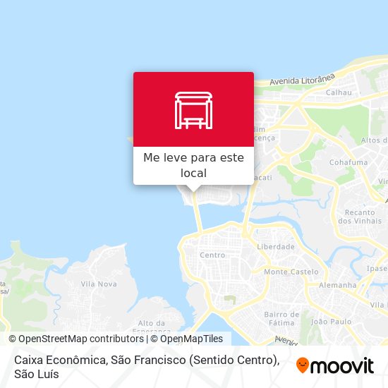Caixa Econômica, São Francisco (Sentido Centro) mapa