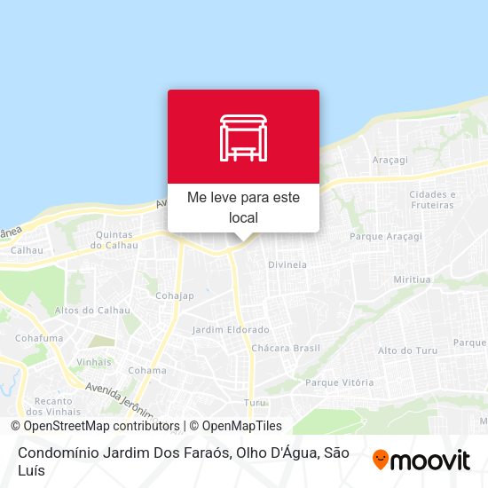 Condomínio Jardim Dos Faraós, Olho D'Água mapa