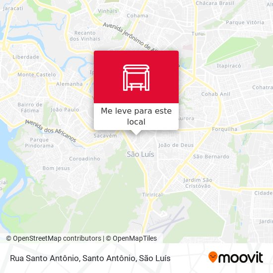 Rua Santo Antônio, Santo Antônio mapa