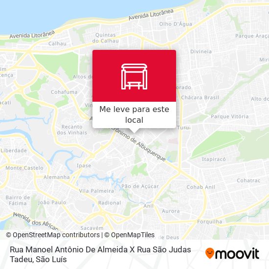 Rua Manoel Antônio De Almeida X Rua São Judas Tadeu mapa