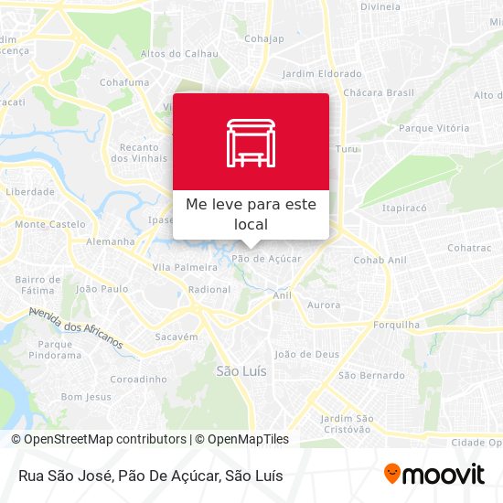 Rua São José, Pão De Açúcar mapa