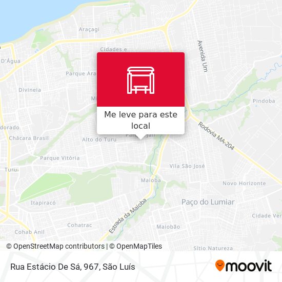 Rua Estácio De Sá, 967 mapa