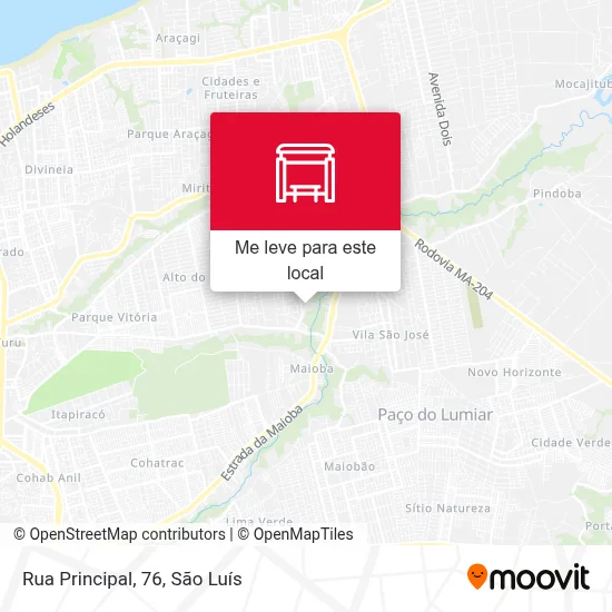 Rua Principal, 76 mapa