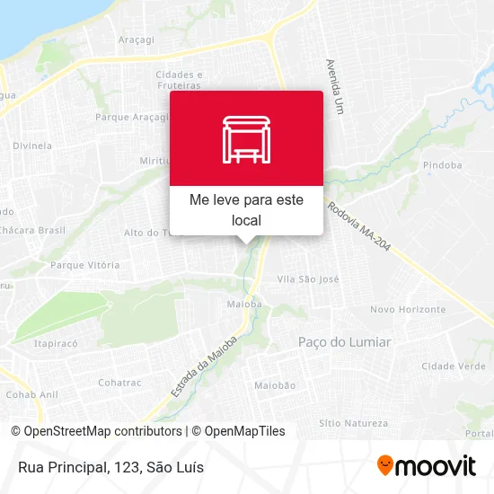 Rua Principal, 123 mapa