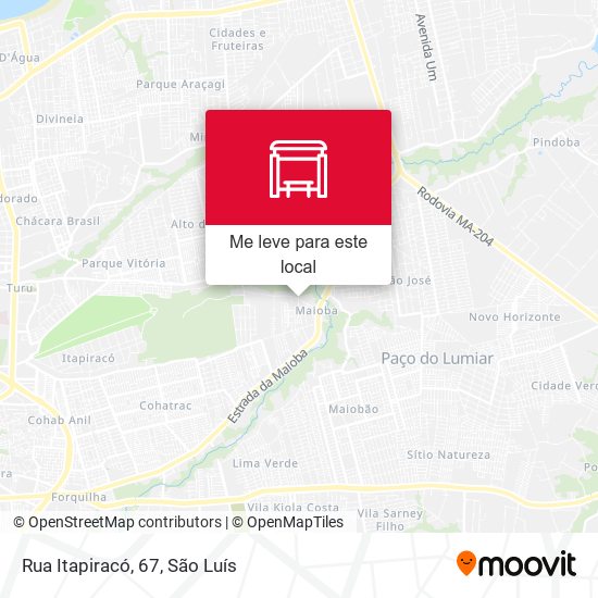 Rua Itapiracó, 67 mapa