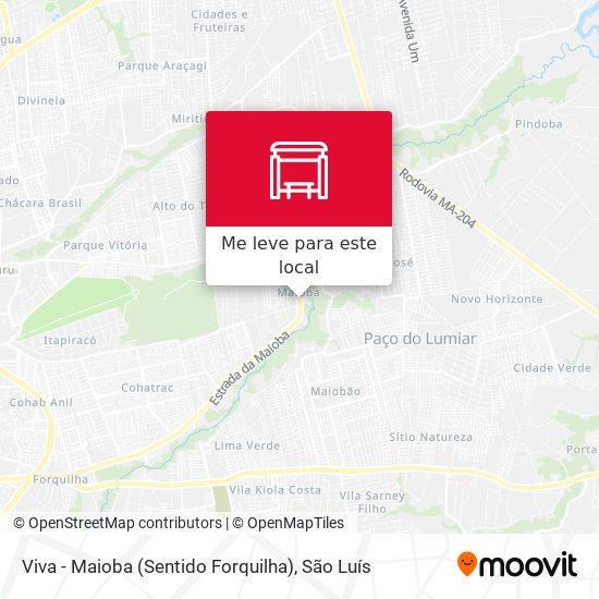 Viva - Maioba (Sentido Forquilha) mapa