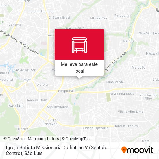 Igreja Batista Missionária, Cohatrac V (Sentido Centro) mapa