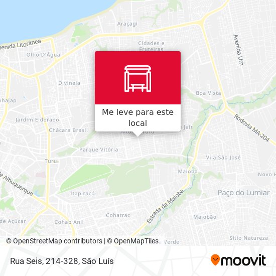 Rua Seis, 214-328 mapa