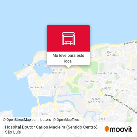 Hospital Doutor Carlos Macieira (Sentido Centro) mapa