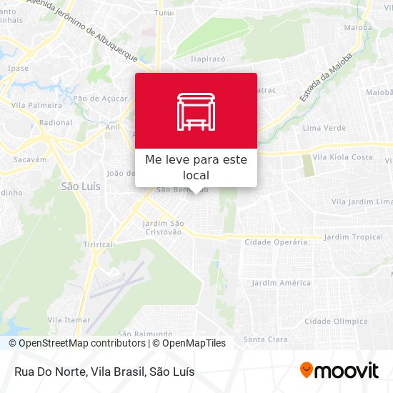 Rua Do Norte, Vila Brasil mapa