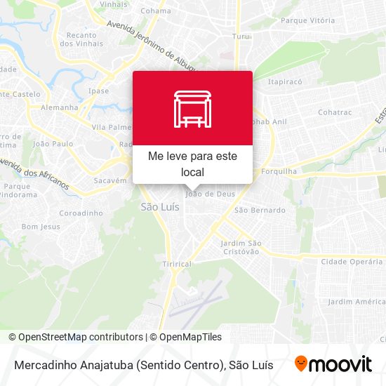 Mercadinho Anajatuba (Sentido Centro) mapa