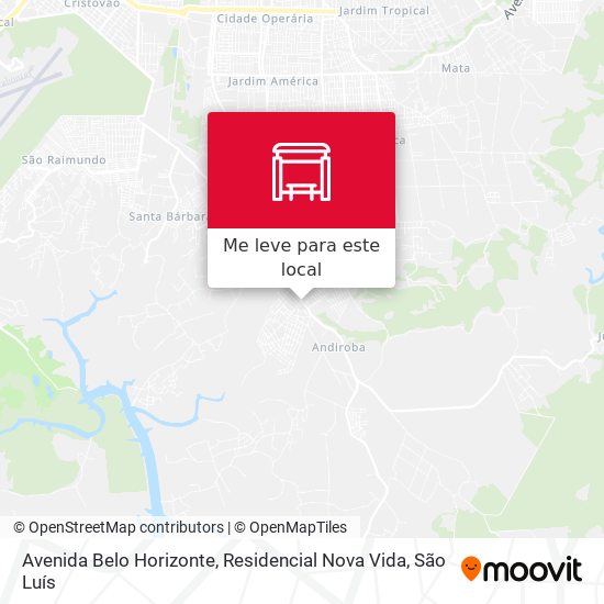 Avenida Belo Horizonte, Residencial Nova Vida mapa