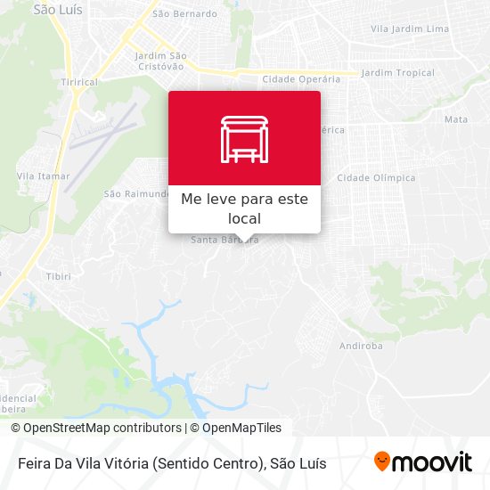 Feira Da Vila Vitória (Sentido Centro) mapa