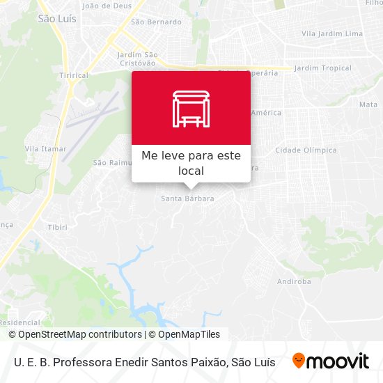 U. E. B. Professora Enedir Santos Paixão mapa
