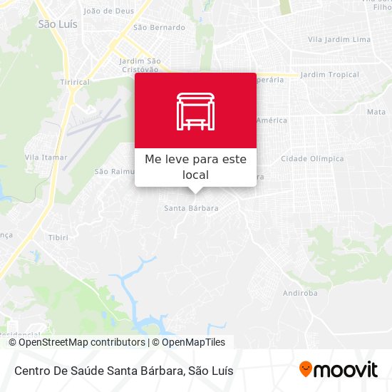 Centro De Saúde Santa Bárbara mapa