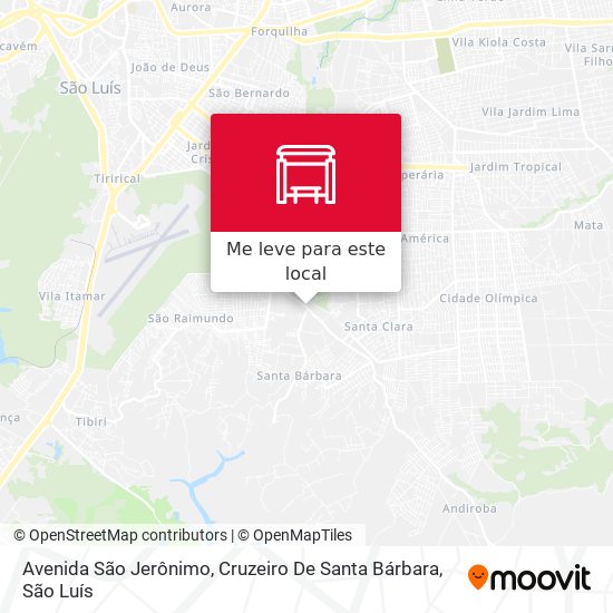 Avenida São Jerônimo, Cruzeiro De Santa Bárbara mapa