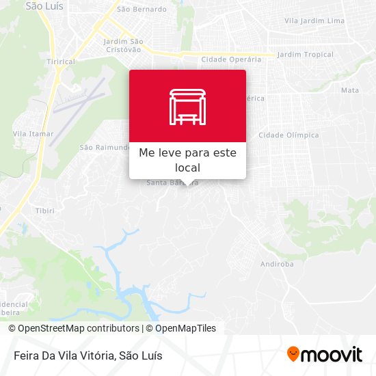 Feira Da Vila Vitória mapa