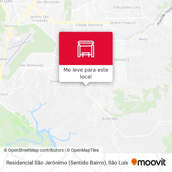 Residencial São Jerônimo (Sentido Bairro) mapa