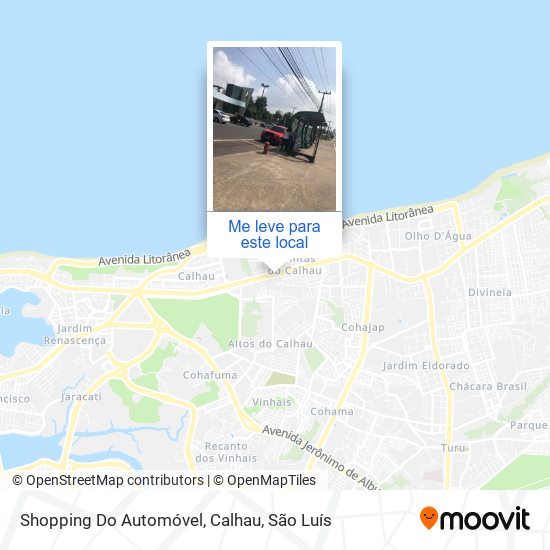 Shopping Do Automóvel, Calhau mapa