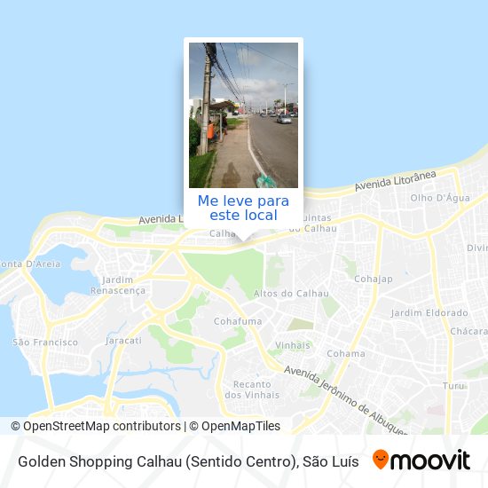 Golden Shopping Calhau (Sentido Centro) mapa