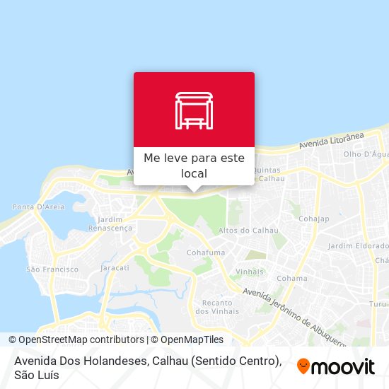 Avenida Dos Holandeses, Calhau (Sentido Centro) mapa