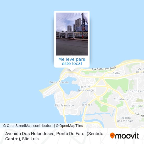 Avenida Dos Holandeses, Ponta Do Farol (Sentido Centro) mapa