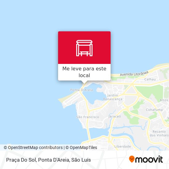 Praça Do Sol, Ponta D'Areia mapa