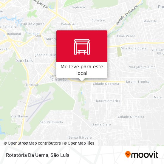 Rotatória Da Uema mapa