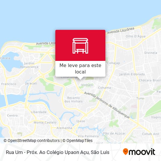 Rua Um - Próx. Ao Colégio Upaon Açu mapa