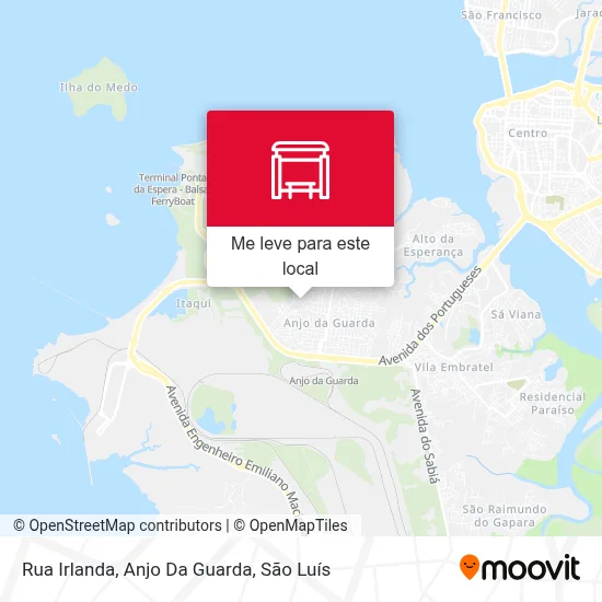 Rua Irlanda, Anjo Da Guarda mapa