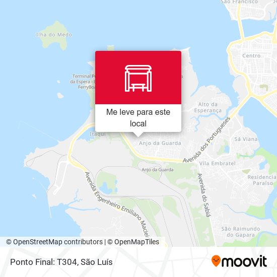 Ponto Final: T304 mapa