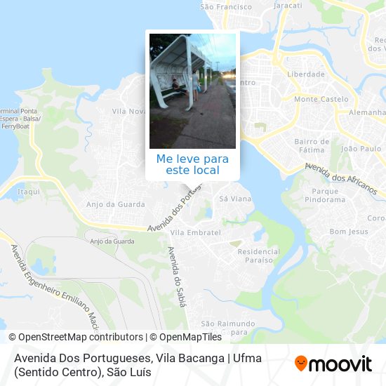 Avenida Dos Portugueses, Vila Bacanga | Ufma (Sentido Centro) mapa