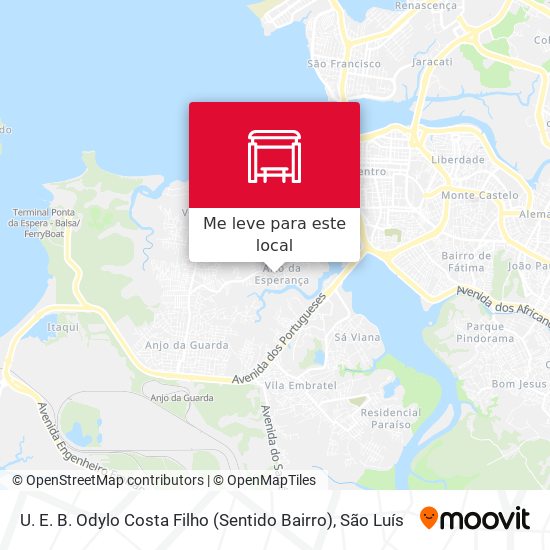 U. E. B. Odylo Costa Filho (Sentido Bairro) mapa