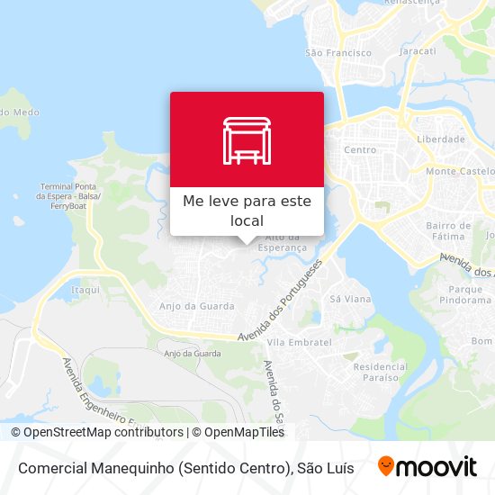 Comercial Manequinho (Sentido Centro) mapa