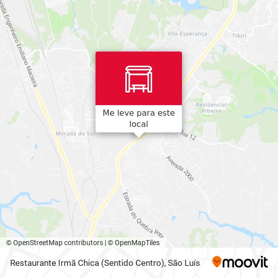 Restaurante Irmã Chica (Sentido Centro) mapa