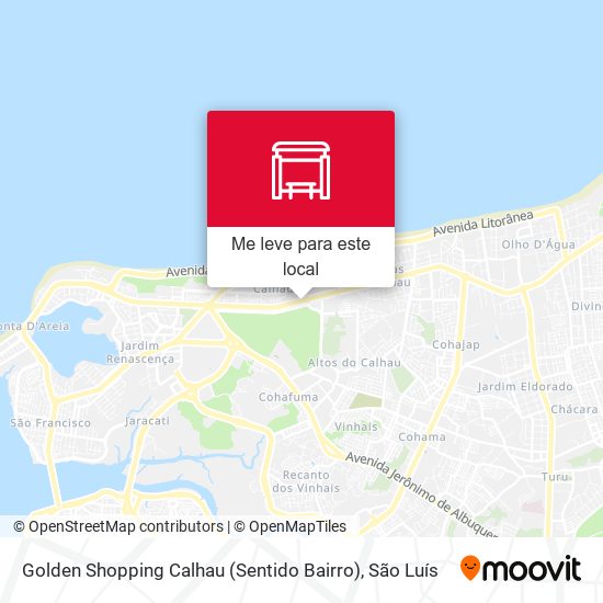 Golden Shopping Calhau (Sentido Bairro) mapa