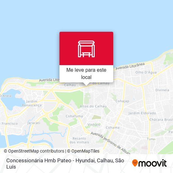 Concessionária Hmb Pateo - Hyundai, Calhau mapa