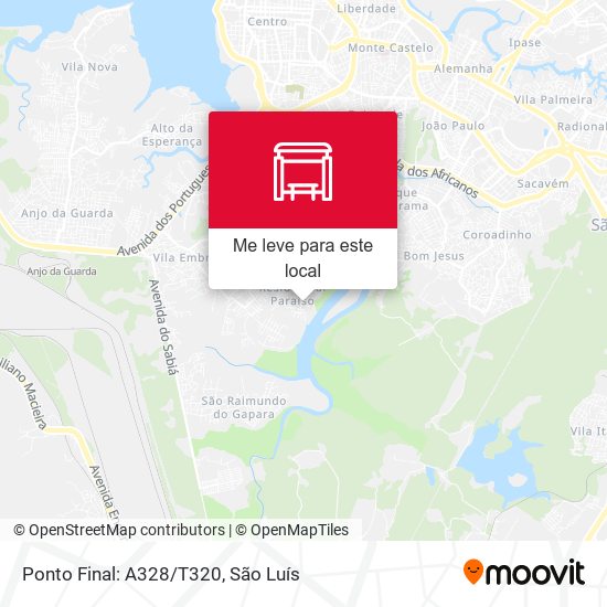 Ponto Final: A328/T320 mapa