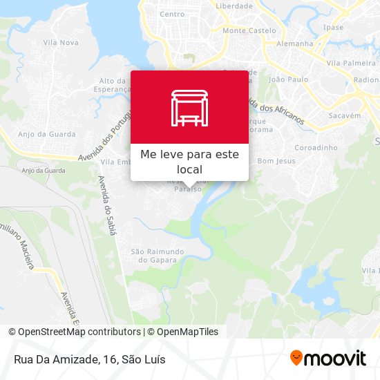Rua Da Amizade, 16 mapa