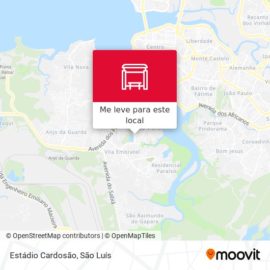 Estádio Cardosão mapa