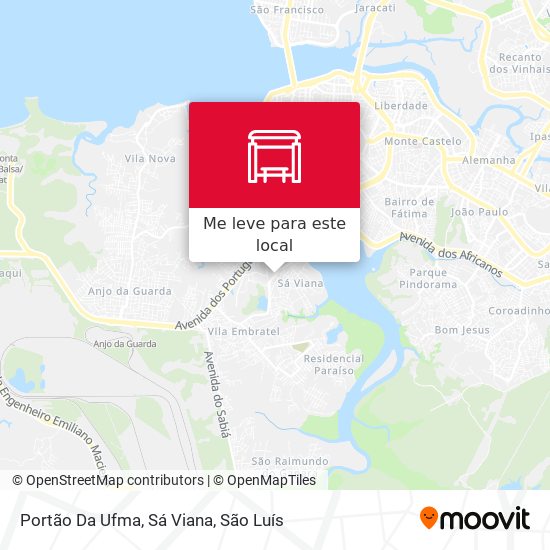 Portão Da Ufma, Sá Viana mapa