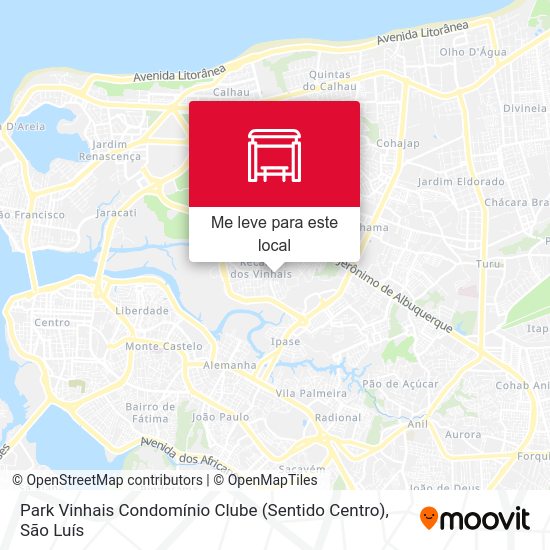 Park Vinhais Condomínio Clube (Sentido Centro) mapa