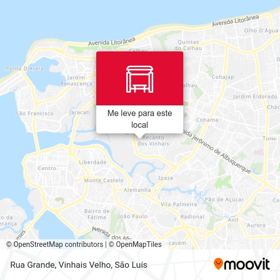 Rua Grande, Vinhais Velho mapa