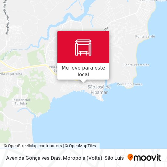 Avenida Gonçalves Dias, Moropoia (Volta) mapa