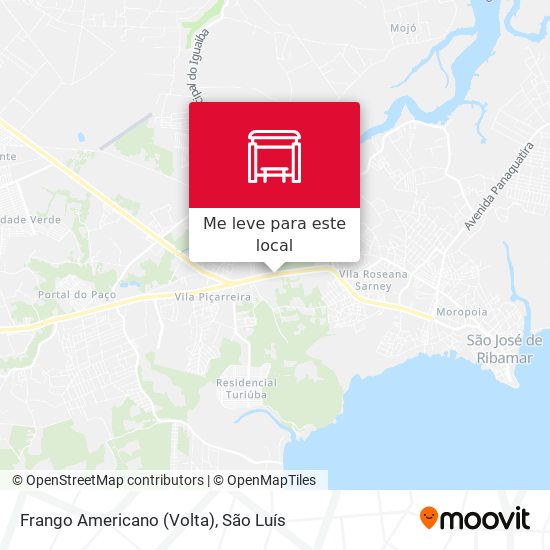 Frango Americano (Volta) mapa